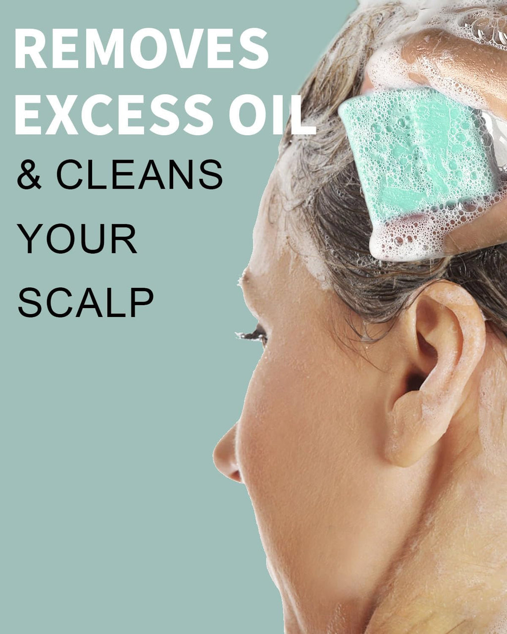 Sulfate-Free Shampoo Bars for Dandruff Oily Hair Control - Natural 6 Pack