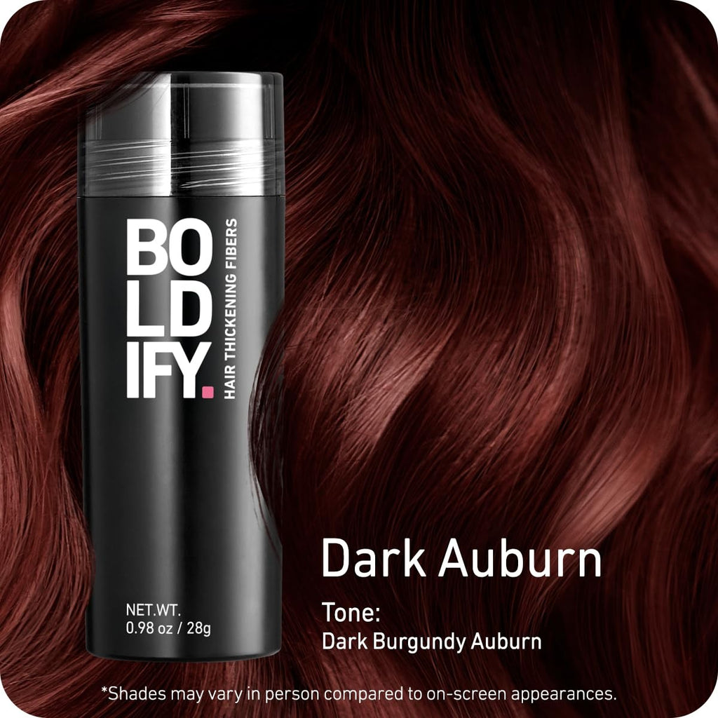 Hair Fibers for Thinning Hair - Natural Look, Water-Resistant, 28g Auburn