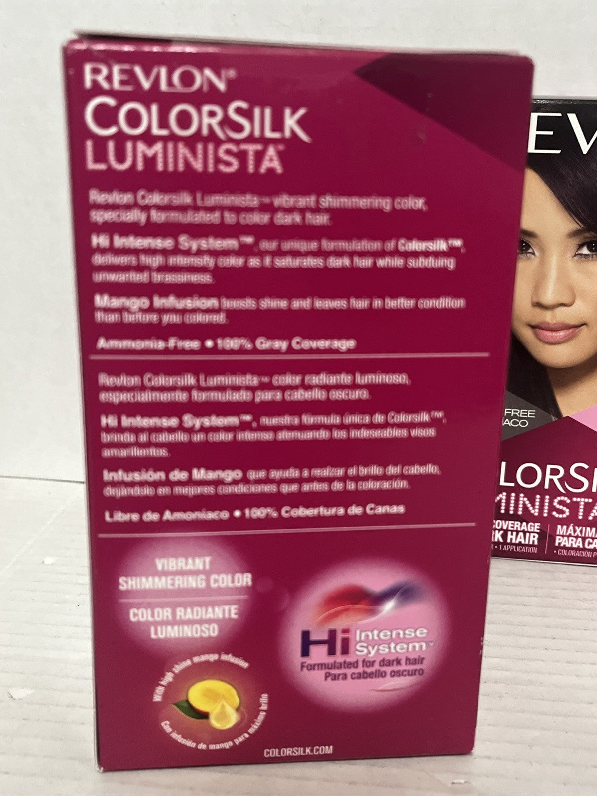 Revlon Colorsilk Luminista Hair Color #107 Violet Black - Pack of 3