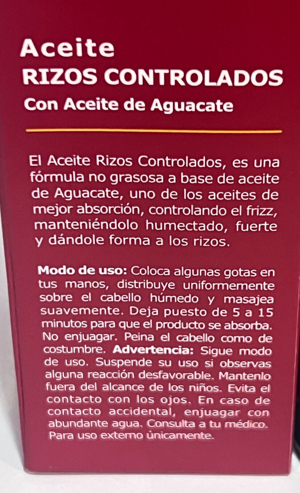 Curl Control Oil with Avocado Oil for Frizz & Shine - Firenze