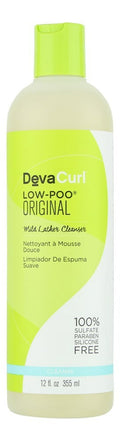 Deva Curl Low Poo Original Mild Lather Hair Cleanser 12 oz - Curly Hair