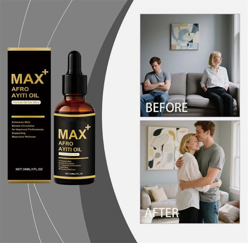Herbal Massage Oil for Men - Circulation & Relaxation, 30ml