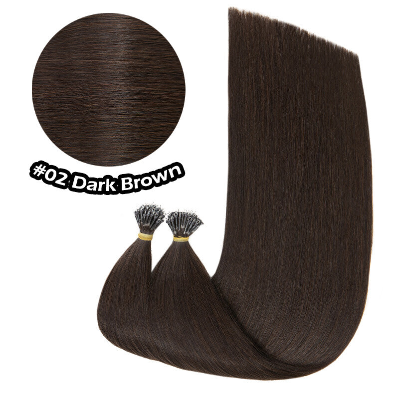 100% Human Hair Extensions Nano Ring Loop Micro Beads Blonde S