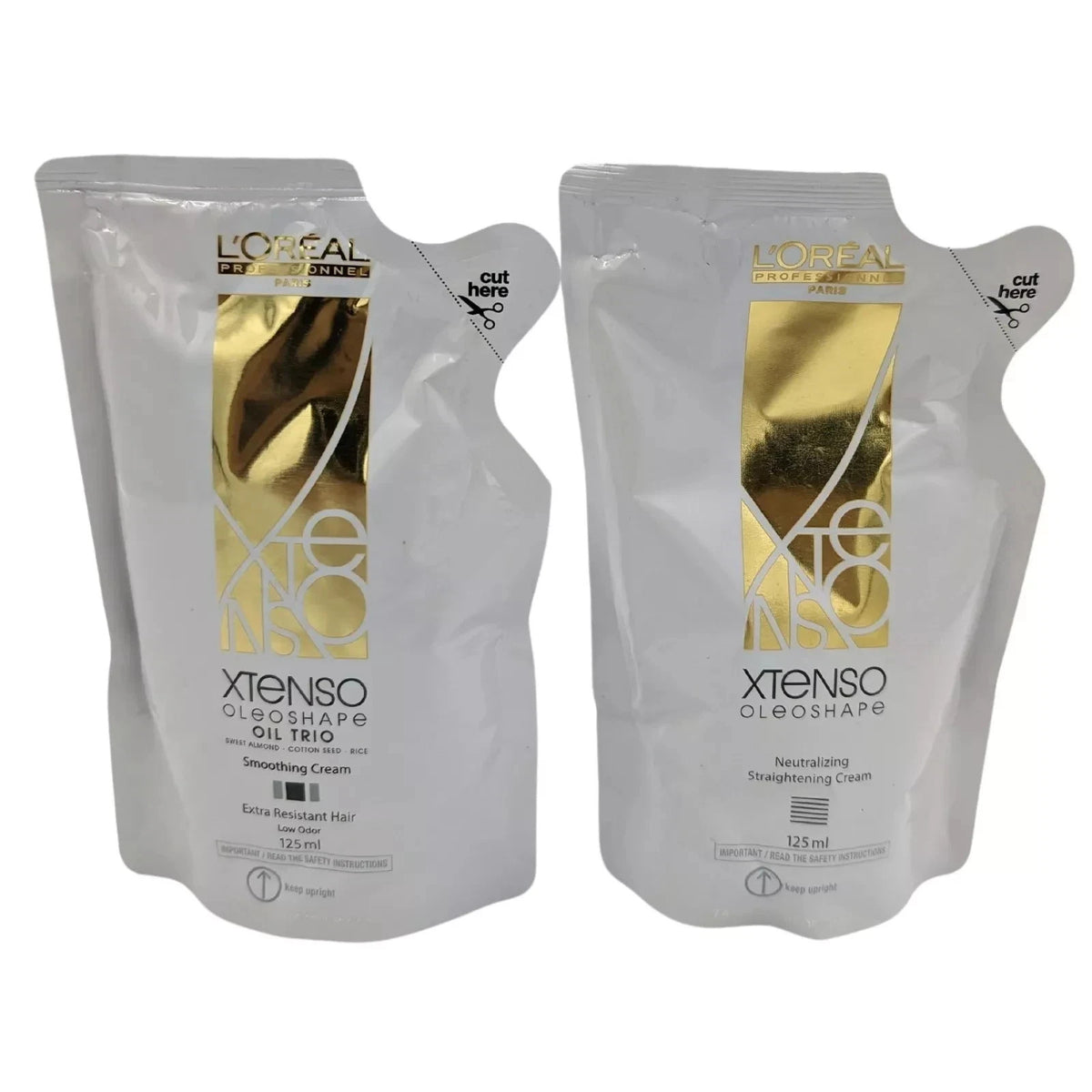L'Oréal Xtenso Oleoshape Extra Resistant Hair Smoothing Cream 125ml + Neutralizer Set