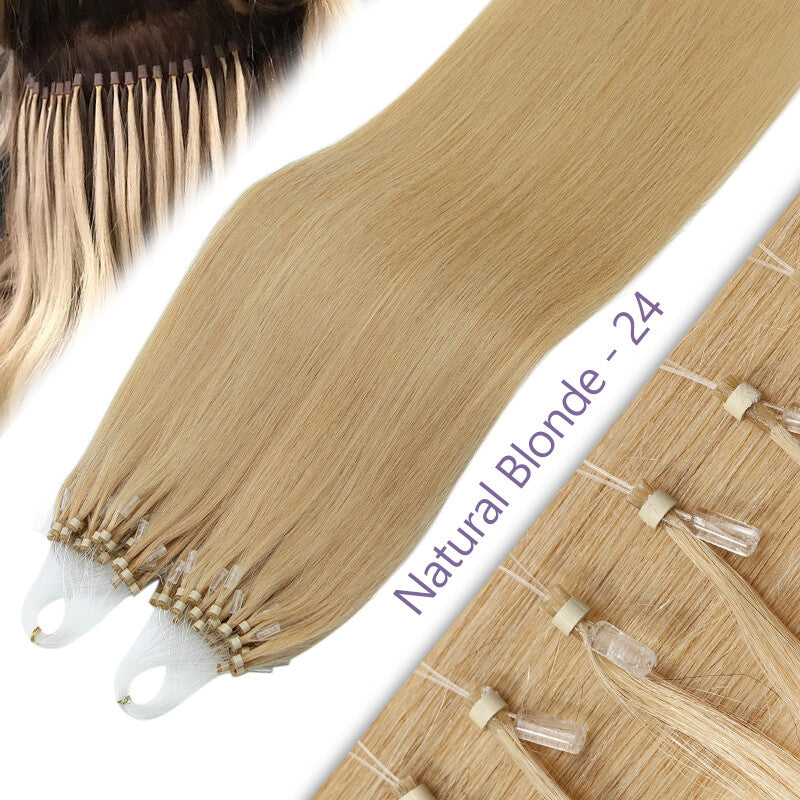 Remy Human Hair Extensions Micro Loop Beads Thick 1G/S Multiple Variants
