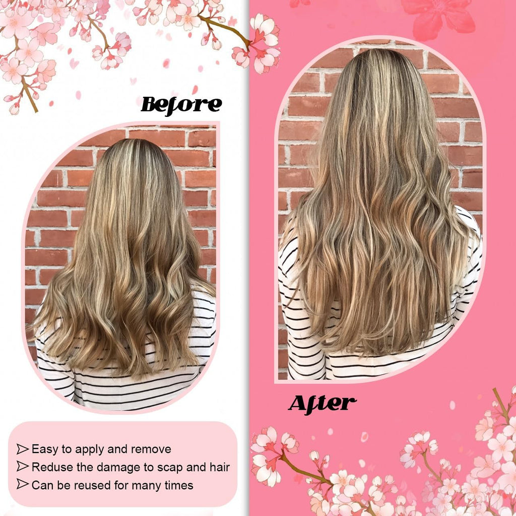 18 Inch Keratin Hair Extension Tips - #8/613 Blonde, 50g