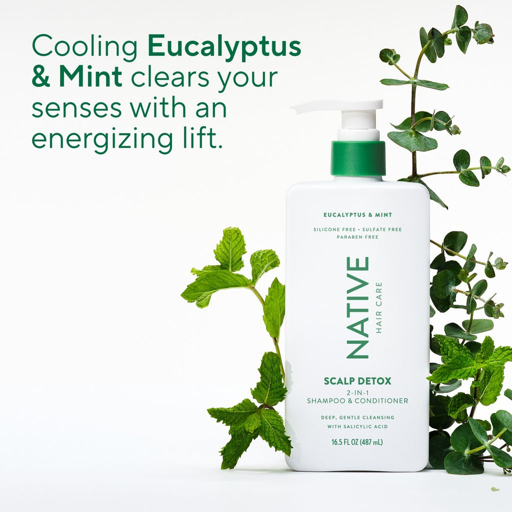 Eucalyptus & Mint Scalp Detox 2-in-1 Shampoo & Conditioner 16.5oz - All Hair Types