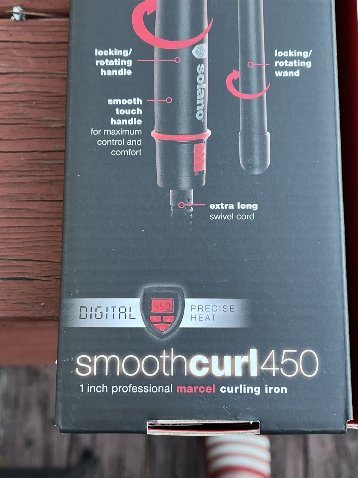 Professional 1-Inch Digital Curling Iron with Marcel Wand and Auto Shut Off