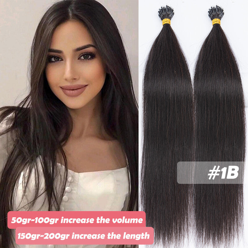 Nano Ring Hair Extensions for Micro Loop Beads - Full Head Blonde Human Hair