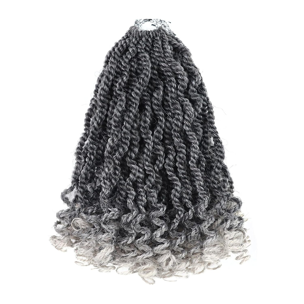 Pre Looped Senegalese Twist Crochet Hair 6 Inch for Black Women