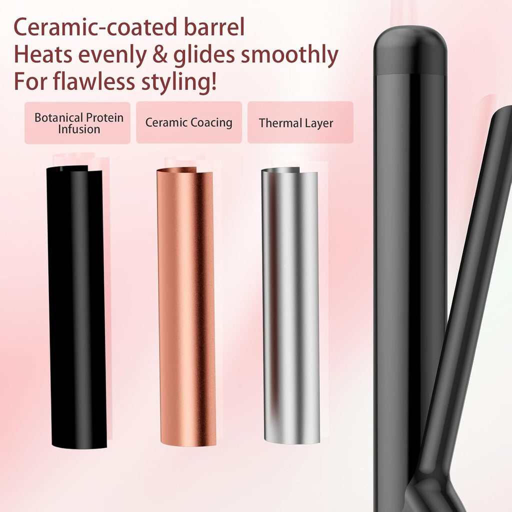 25 Inch Long Barrel Curling Iron for Long Hair - Tourmaline Ceramic