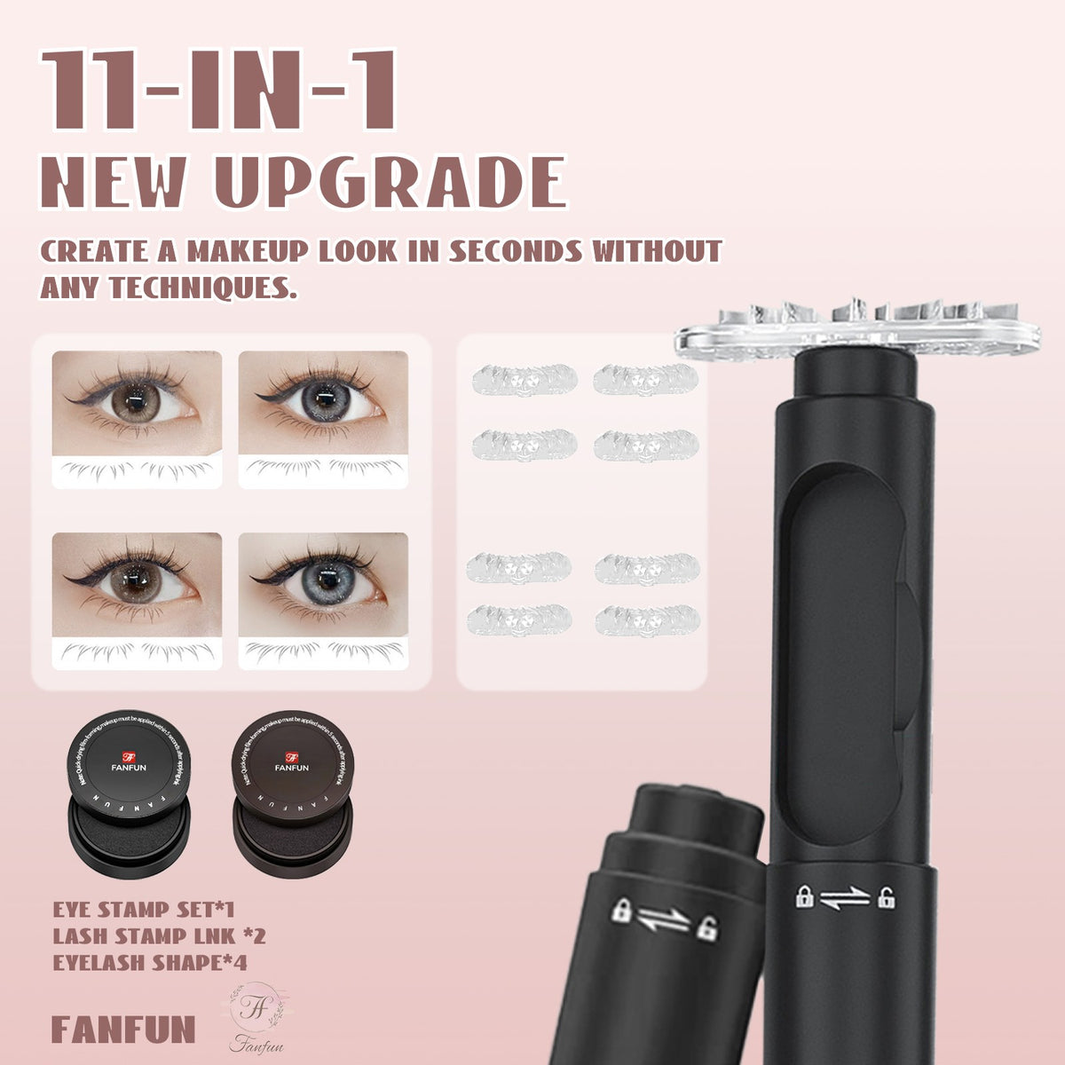 Lower Eyelash Stamp Tool for Natural Lash Enhancement - Beginner Friendly