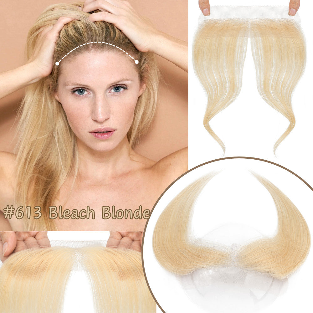 Human Hair Topper with Lace Base - Full Lace Hairpiece for Women