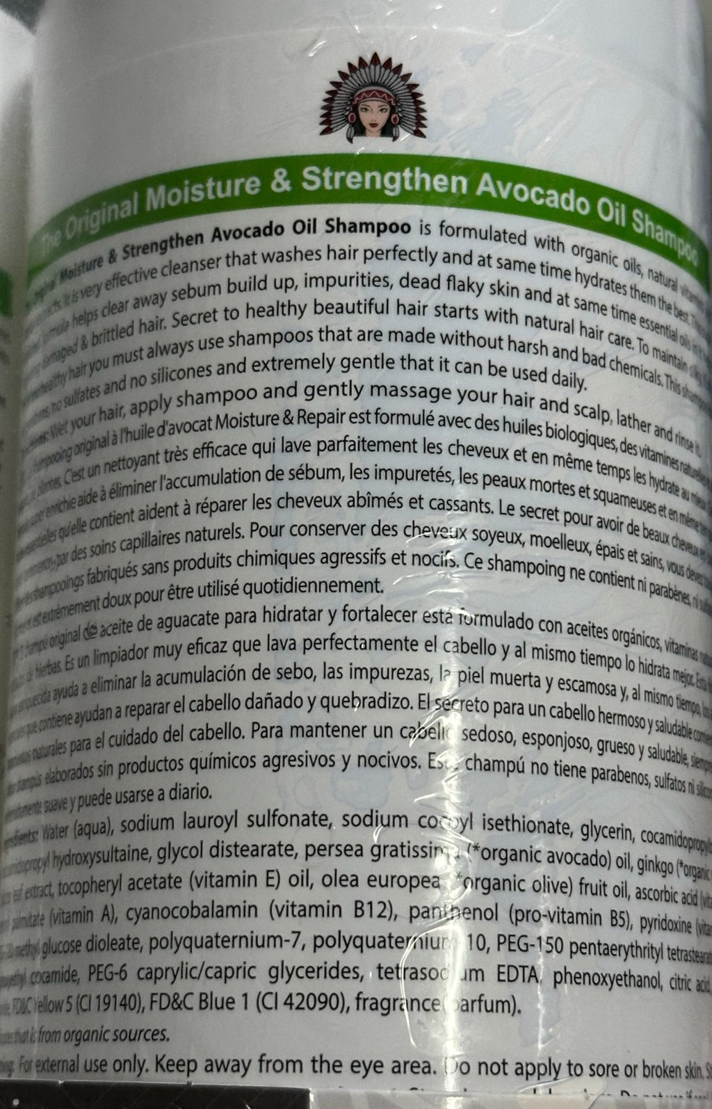 Organic Avocado Oil Shampoo & Conditioner Set for Hair Strength & Shine