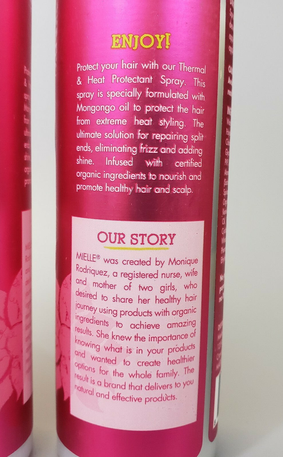 Mielle Mongongo Oil Heat Protectant Spray - Thermal & Heat Shield 4oz