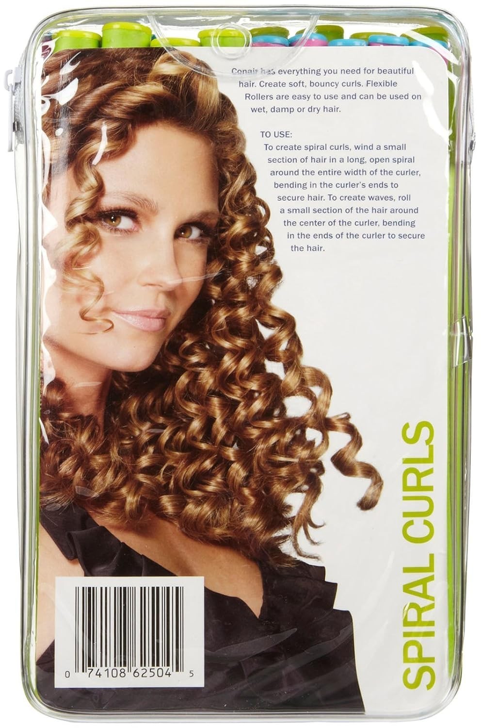 Flexible Spiral Hair Curlers Set for Soft Bouncy Curls - Medium & Small