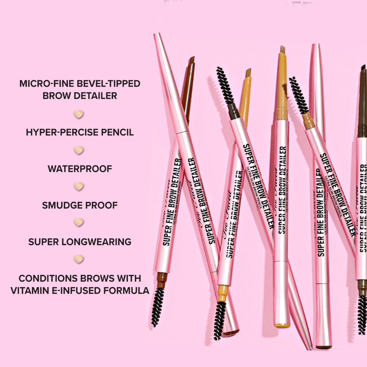 Eyebrow Pencil - Precise Microblading Effect, Retractable, Multiple Shades