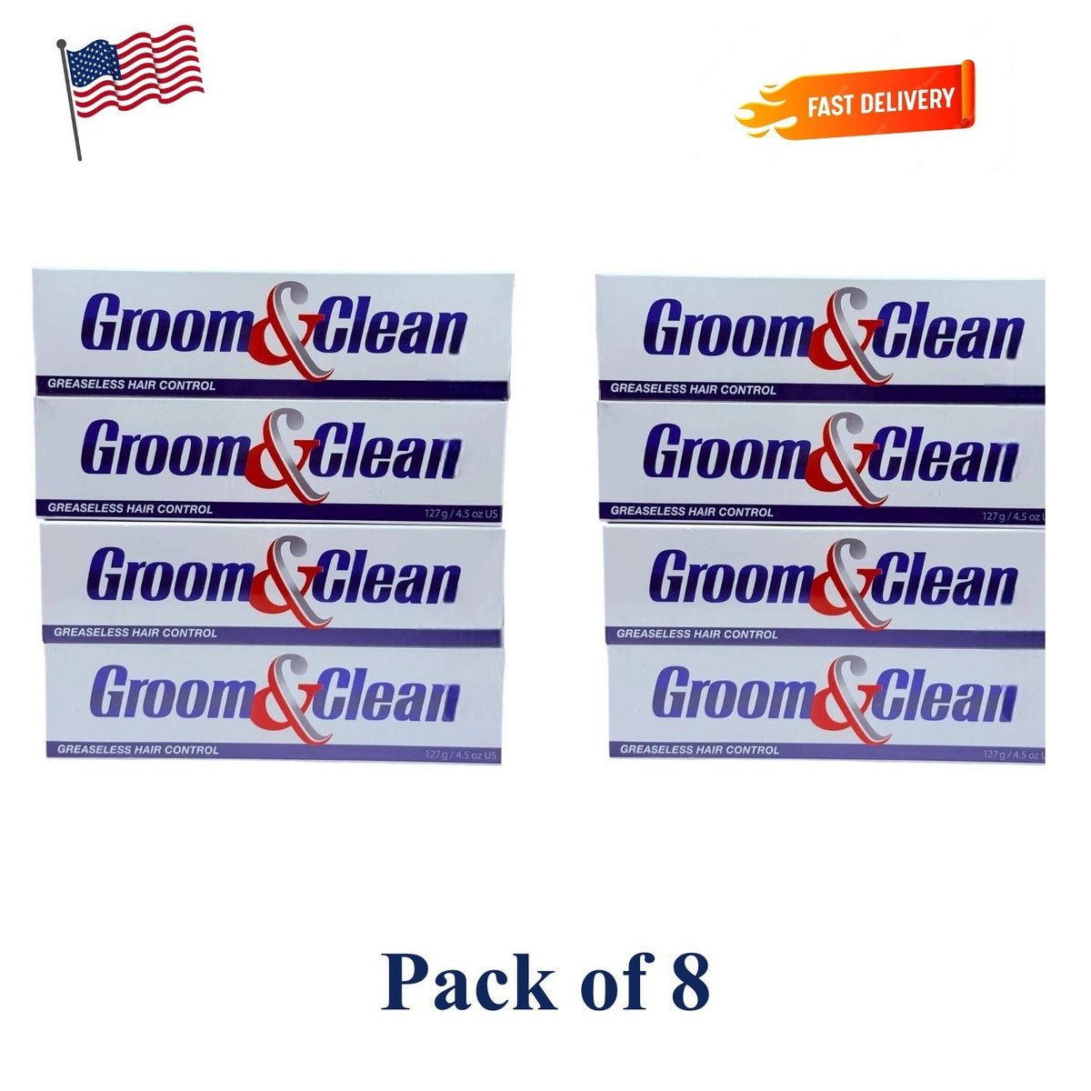 Greaseless Hair Control Gel - Lightweight, Non-Greasy Hair Styling 8-Pack
