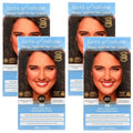 Natural Light Brown Hair Dye - Pack of 4, Long-Lasting Gray Coverage
