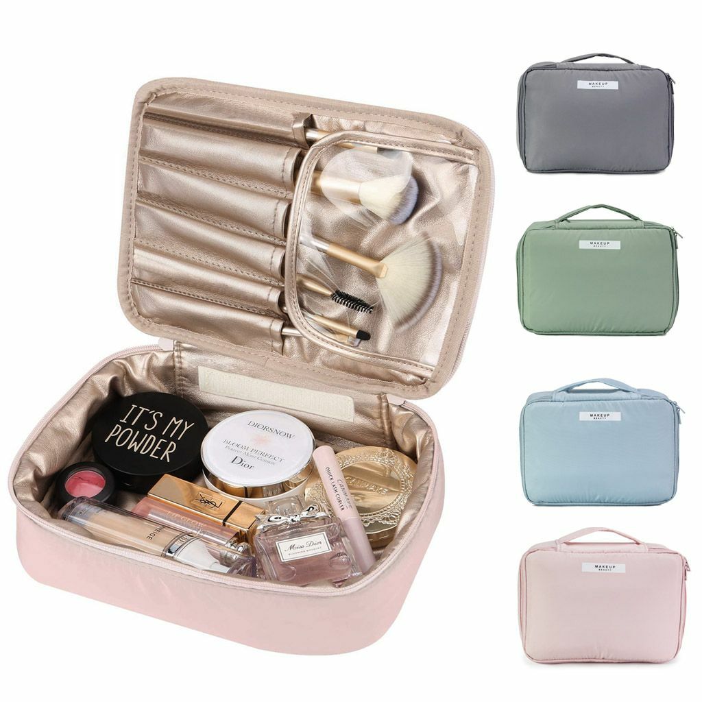 Travel Cosmetic Bag Makeup Organizer with Hanging Pouch Waterproof Portable
