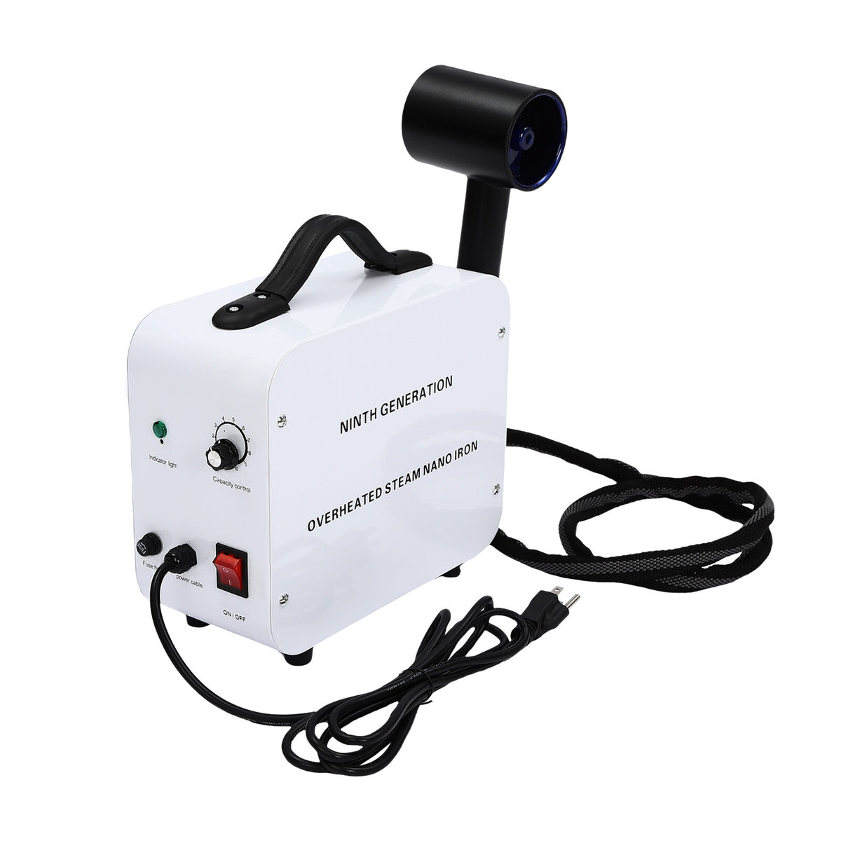 Nano Hair Steamer Spray Machine 1200W Blue Light Salon Hair Care Device
