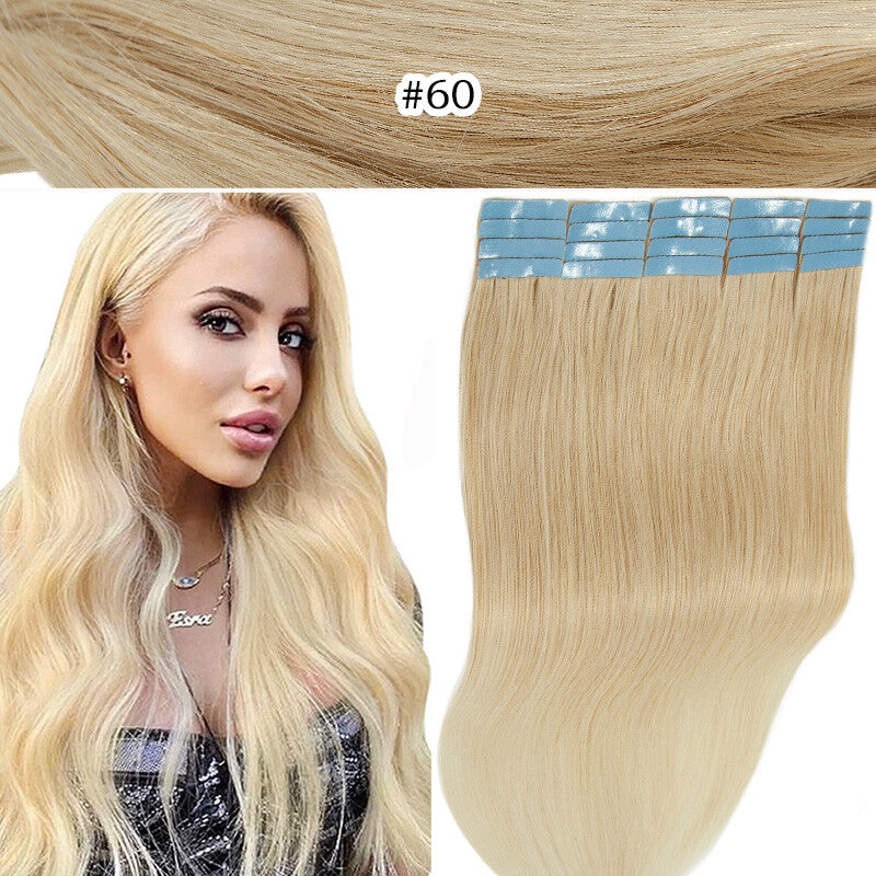 100G Tape-In Remy Hair Extensions Full Head - Russian Human Hair Thick Skin Weft