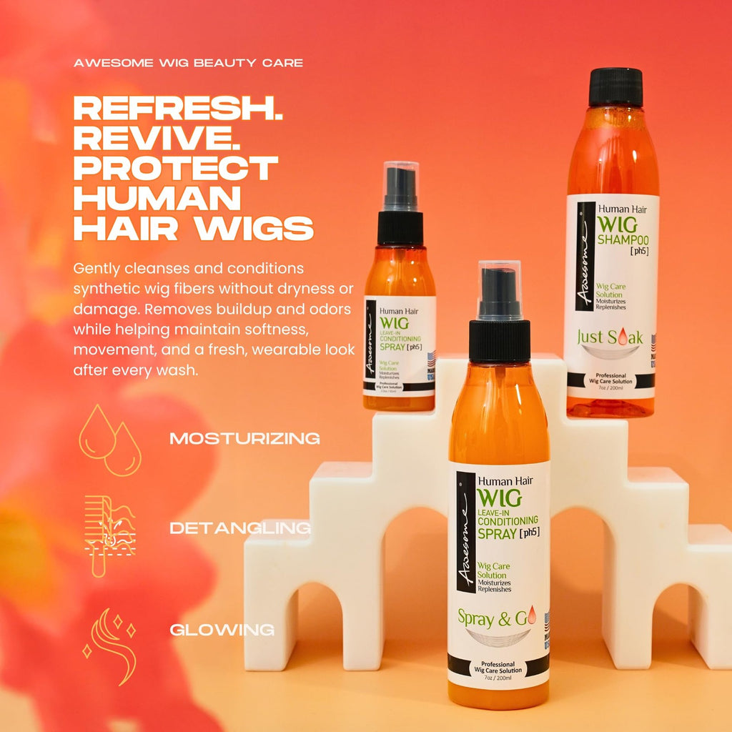 Human Hair Wig Leave-In Conditioner 7 Fl Oz Moisturizing Detangler