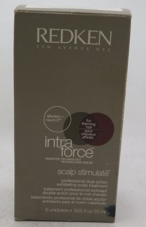 Redken Intra Force Scalp Stimulate Treatment for Thinning Hair - Dual-Action, 6 Doses