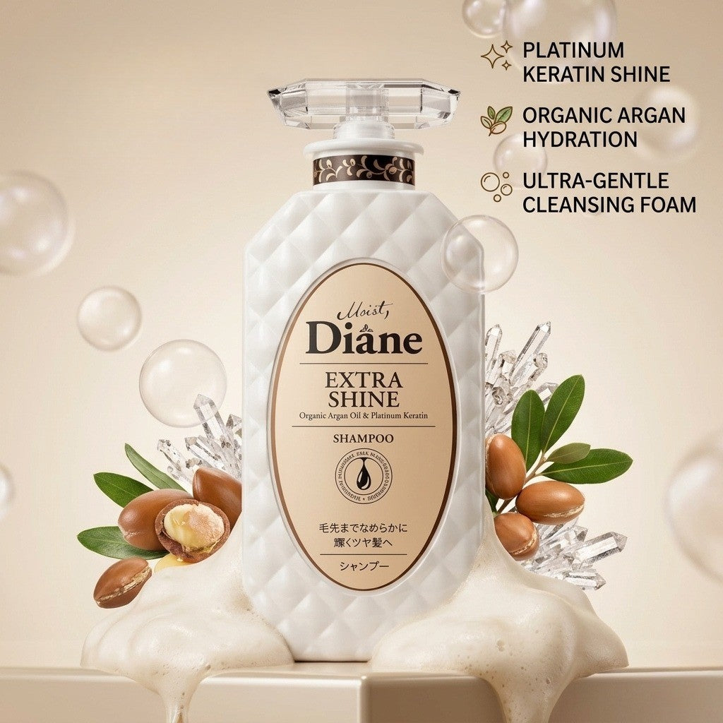 Extra Moist & Shine Hair Shampoo with Argan & Marula Oils - 450ml