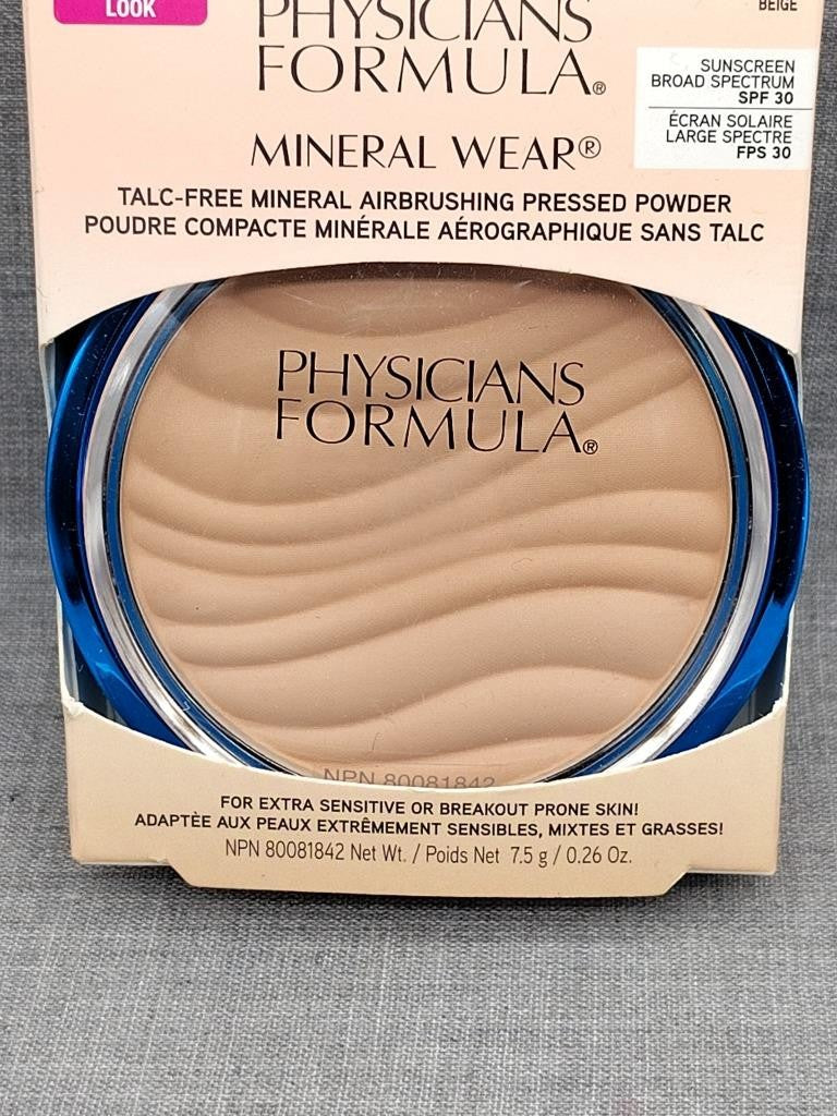 Mineral Wear Talc-Free Pressed Powder Beige - Flawless Airbrushing Finish