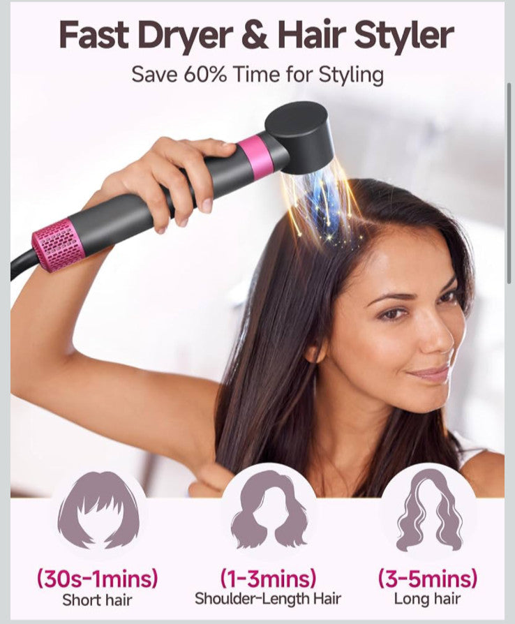 High-Speed Multi-Style Hair Dryer with 5 Attachments - WindBlow Air Style 2.0