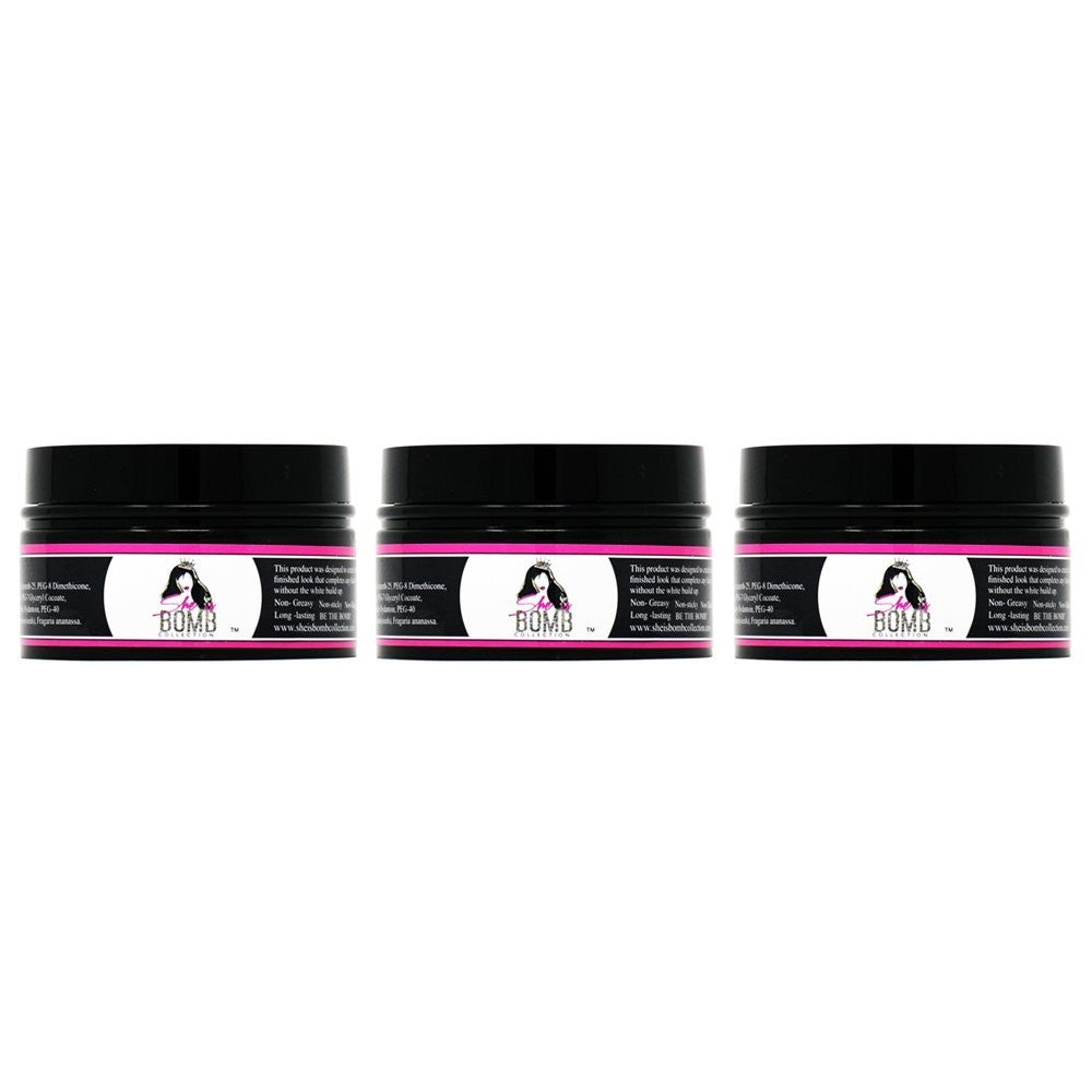 Strong Hold Edge Control Gel - 3.5oz Pack of 3, Non-Greasy, Long-Lasting