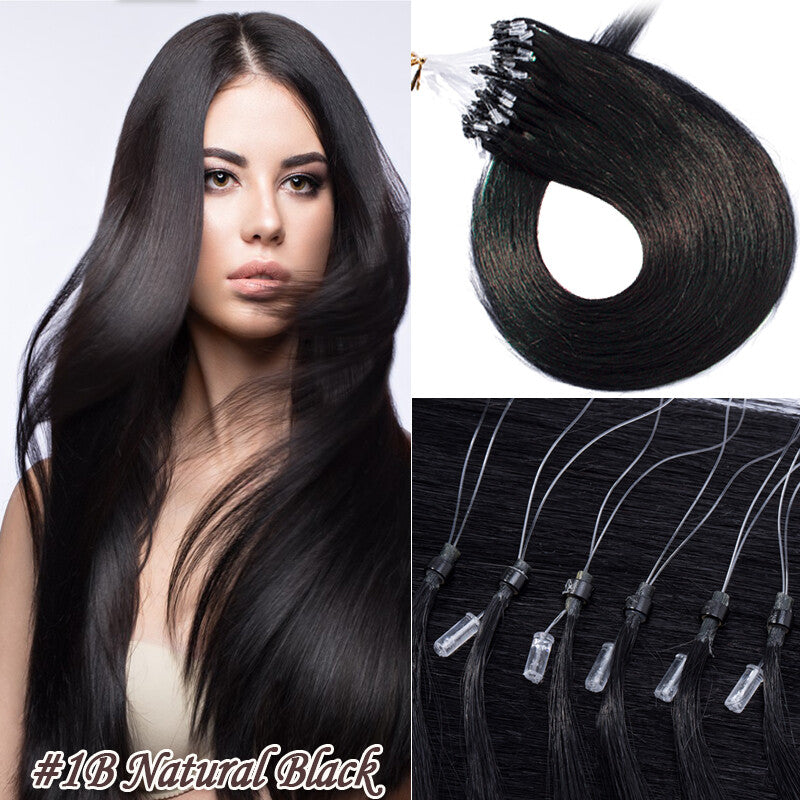 Pre Bonded Human Hair Extensions with Micro Loop Beads - Thick 1G/S