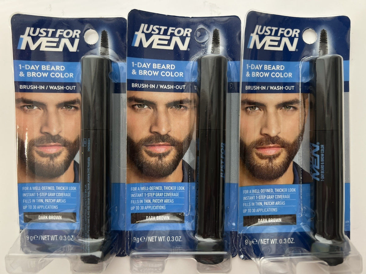 Men's 1 Day Beard & Brow Color Kit - 4 Shades, Fast Shipping