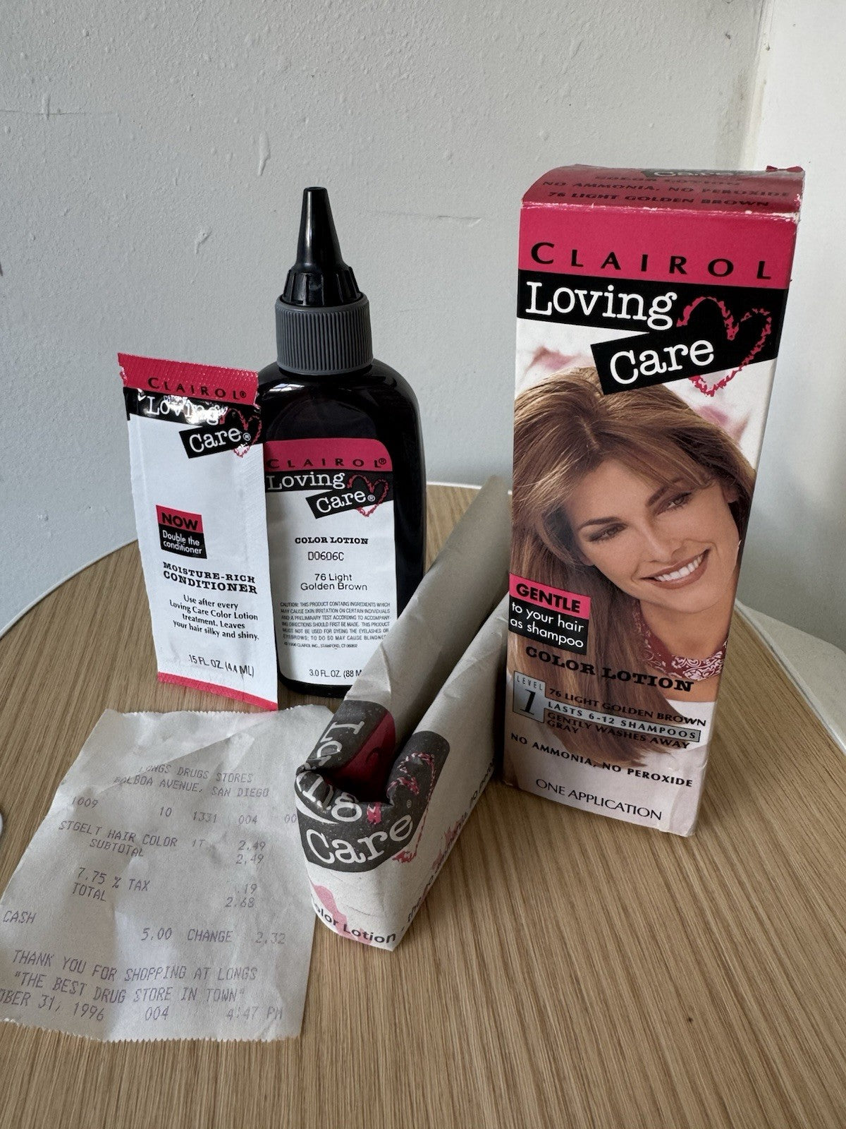 Hair Color Lotion Light Golden Brown 76 - Clairol Loving Care
