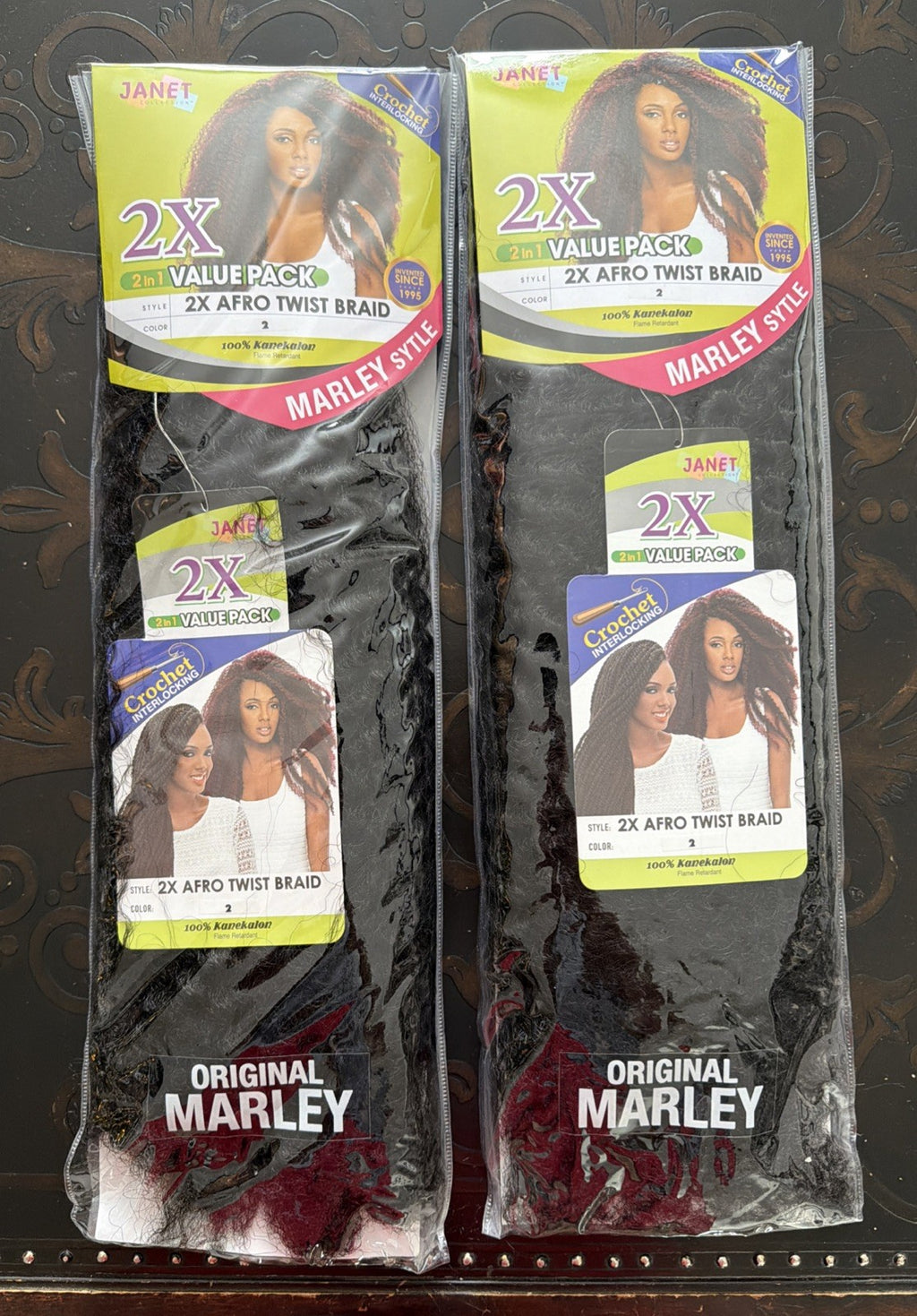 Kanekalon Afro Twist Braid Hair Set - Marley & Twist Styles, 3 Pack