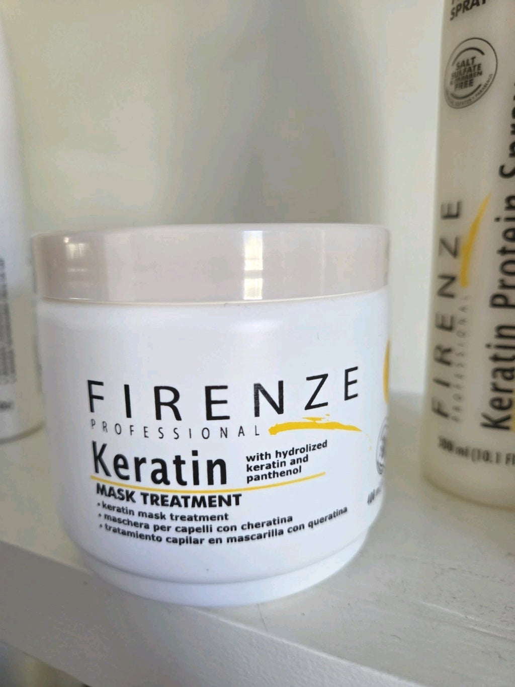 FIRENZE Keratin Hair Treatment Shampoo Conditioner Mask & Protein Spray Set