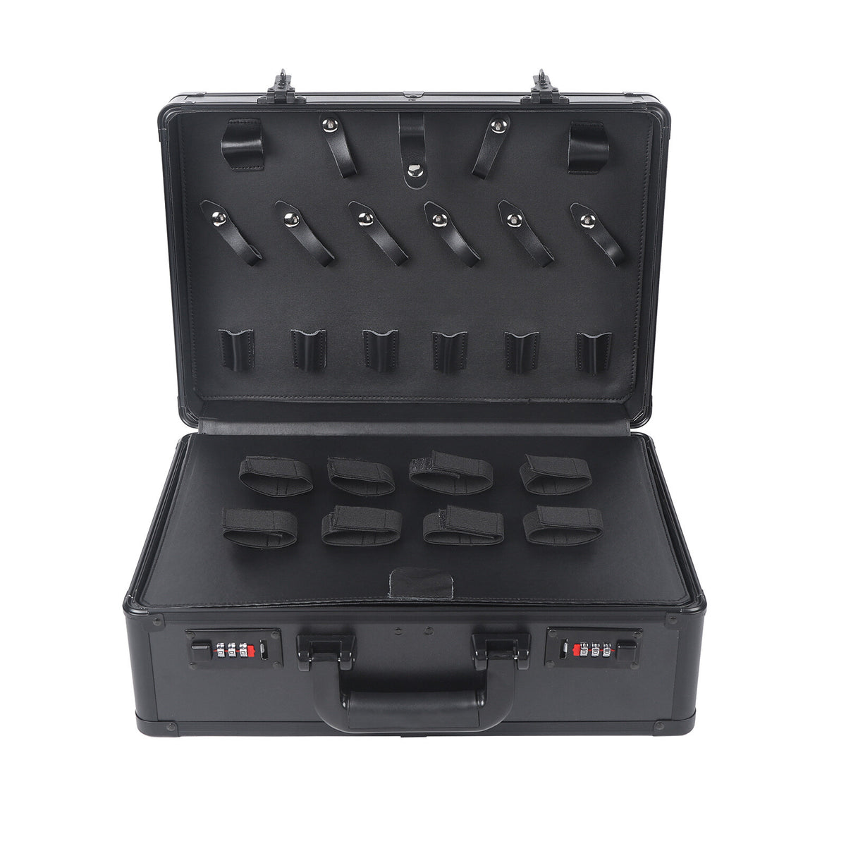 Portable Barber Tool Storage Case for Clippers, Scissors & Styling Accessories