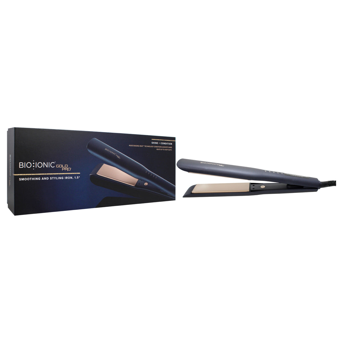 1.5 Inch Flat Iron Hair Styling Tool with Moisturizing Heat Technology