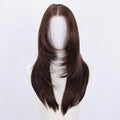 Dark Brown 24-Inch Lace Front Wigs 13x4 Transparent Glueless 150% Density