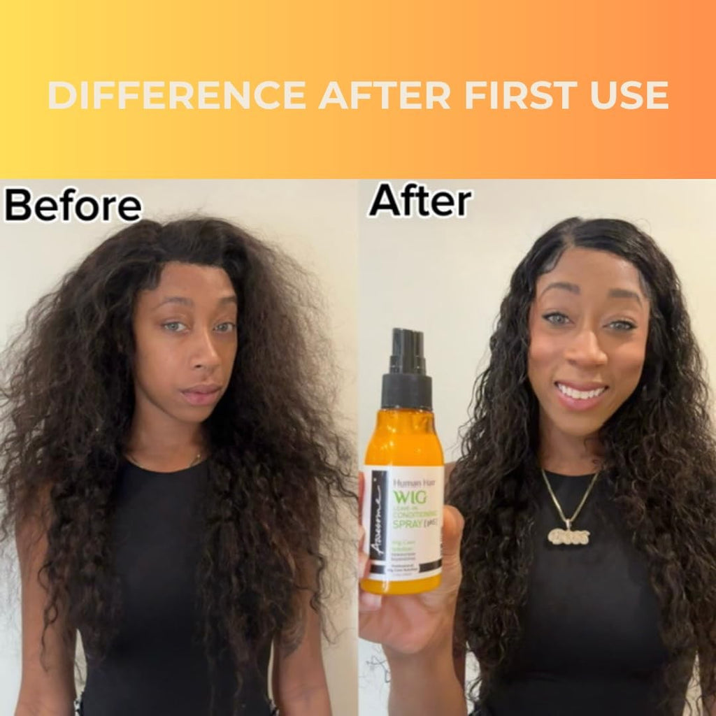 Human Hair Wig Leave-In Conditioner 7 Fl Oz Moisturizing Detangler