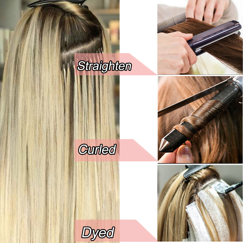 Micro Loop Hair Extensions - Remy Human Hair Beads & Links, Multiple Lengths & Colors