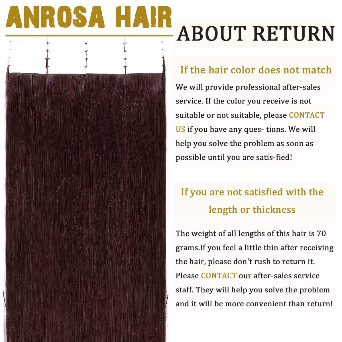 22 Inch Red Wine Burgundy Tape-In Hair Extensions - 20 Pieces, 50G