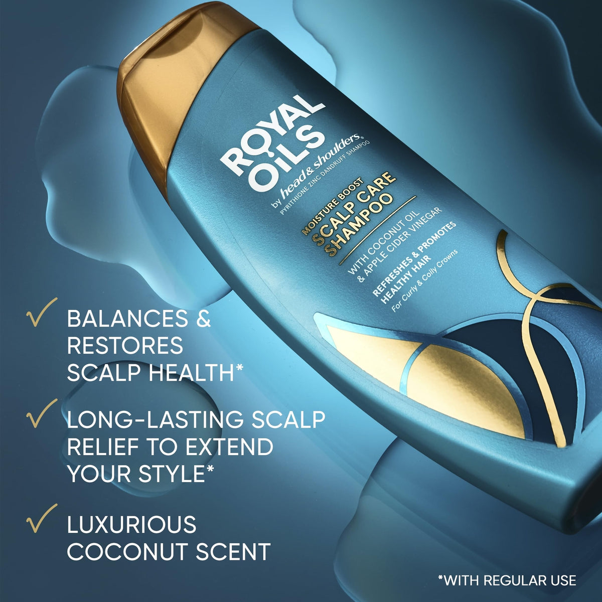 Head and Shoulders Royal Oils Curl-Enhancing Shampoo & Conditioner Set 62.8 Oz