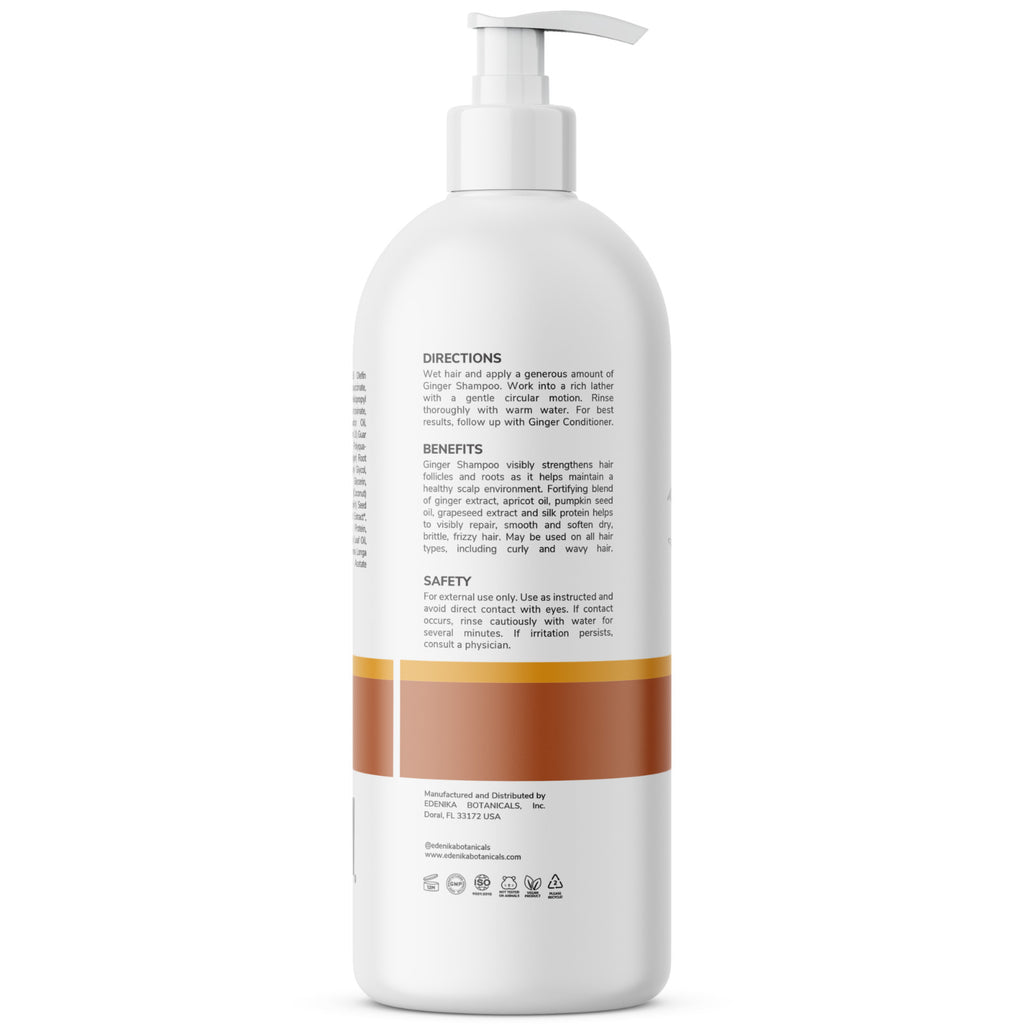 Biotin & Ginger Root Shampoo for Hair Growth - Sulfate Free 16 oz, 2 Pack