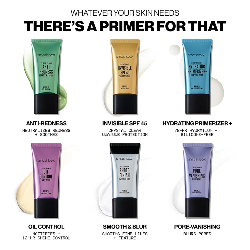 Original Photo Finish Makeup Primer by Smashbox – Travel Size, Blur & Smooth