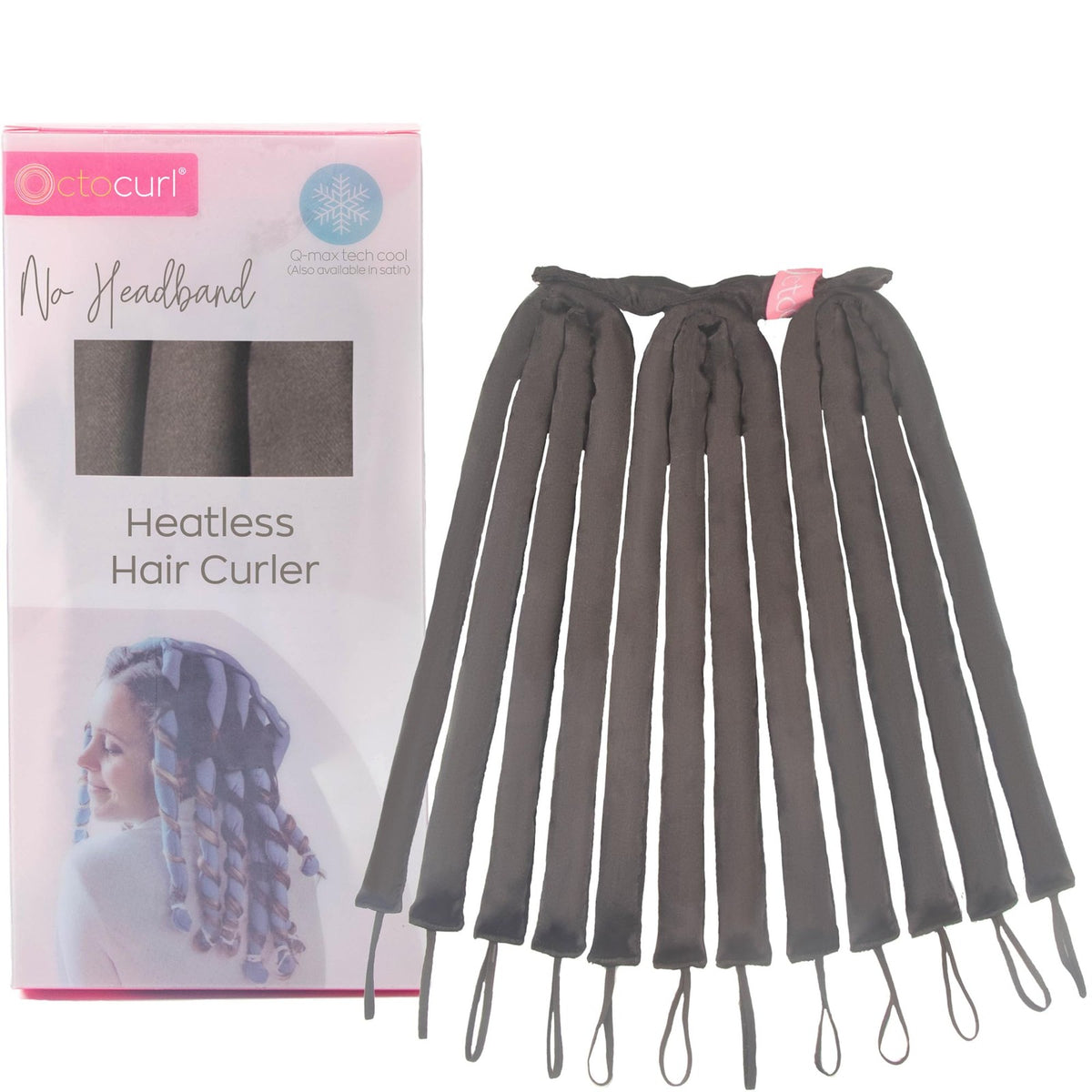 Heatless Curling System for Medium to Long Hair - No Headband, Customizable Curls