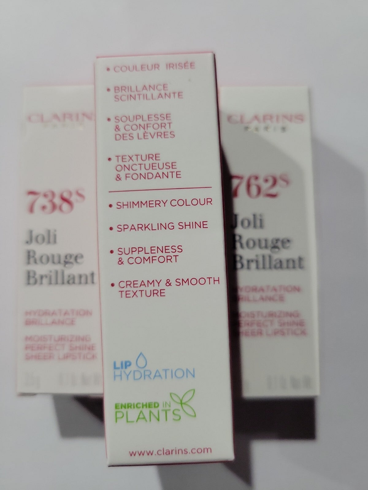 Clarins Joli Rouge Brillant Lipstick 0.1 Oz - Sheer Lip Color & Shine