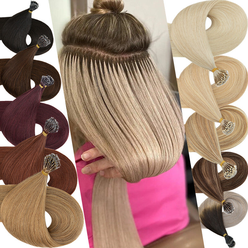 Human Hair Extensions Nano Ring Tip Thick 1G/S Russian Remy Hair