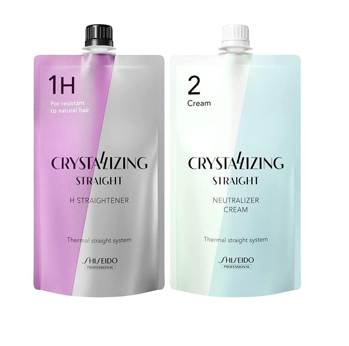 Shiseido Crystallizing Straight Hair Set - Straightener & Neutralizer 400g